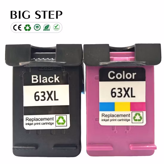 Wholesale Ink Cartridge 63XL 63 Printer Cartridge Compatible for HP Printer
