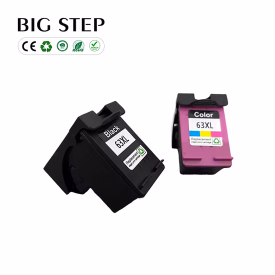 Wholesale Ink Cartridge 63XL 63 Printer Cartridge Compatible for HP Printer